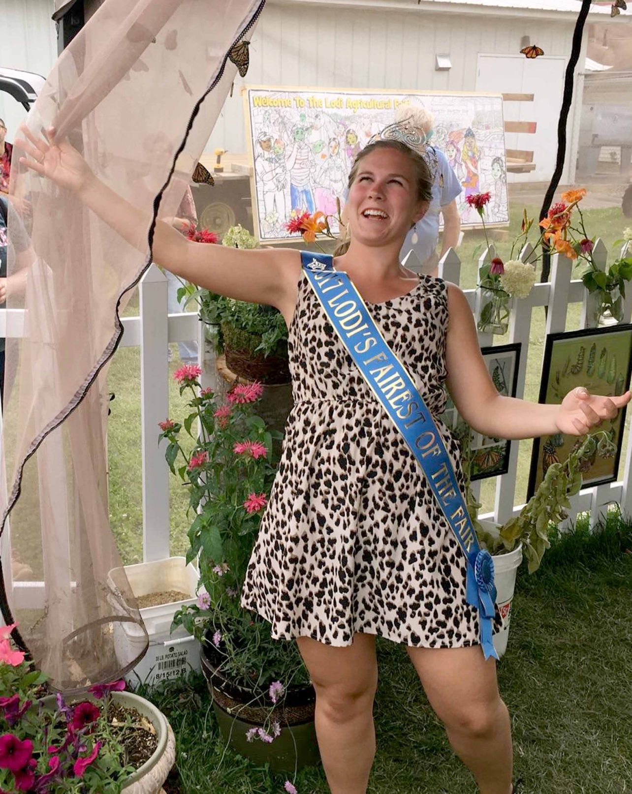 Butterflies freed at fair